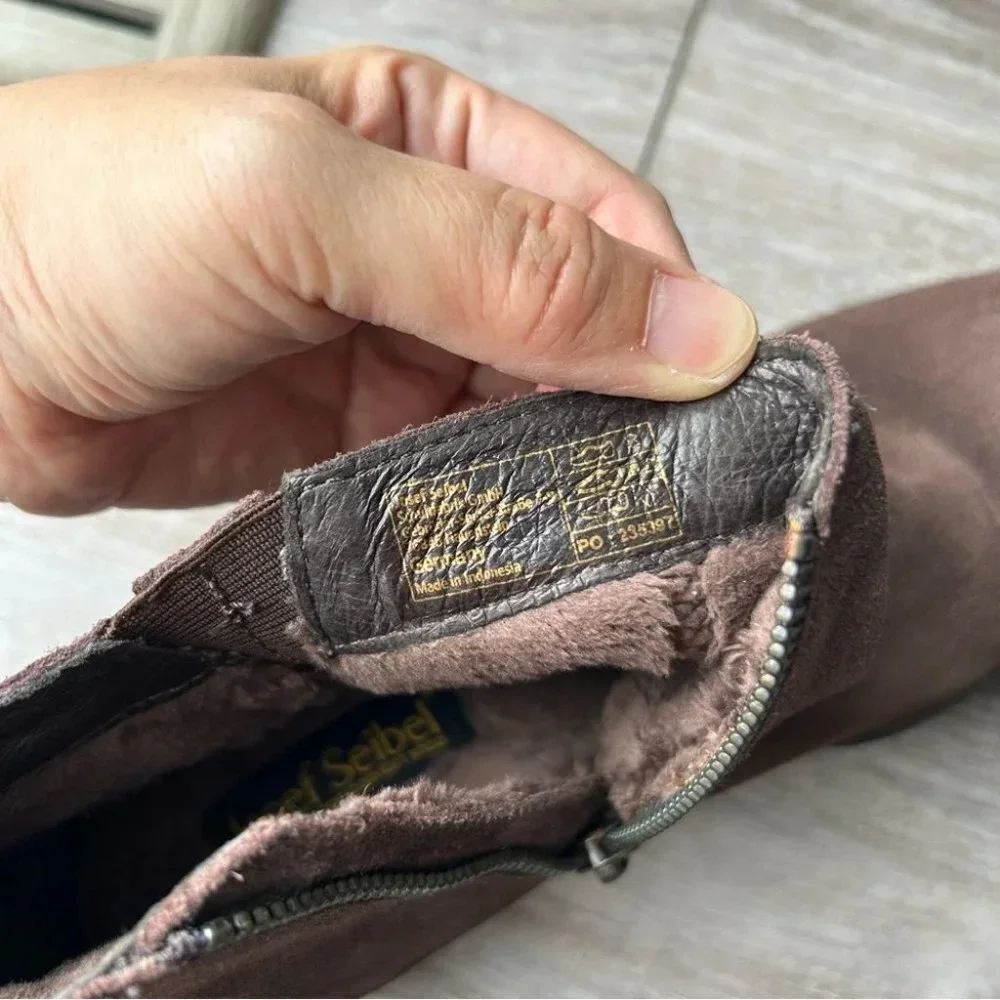 Josef Seibel Brown Colour Oily Suede Leather Bootie